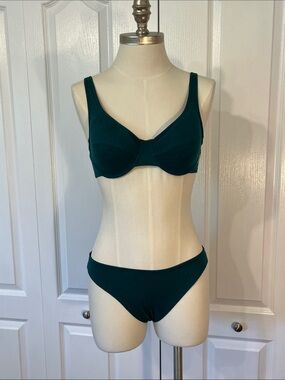 LaSenza forest green lingerie set